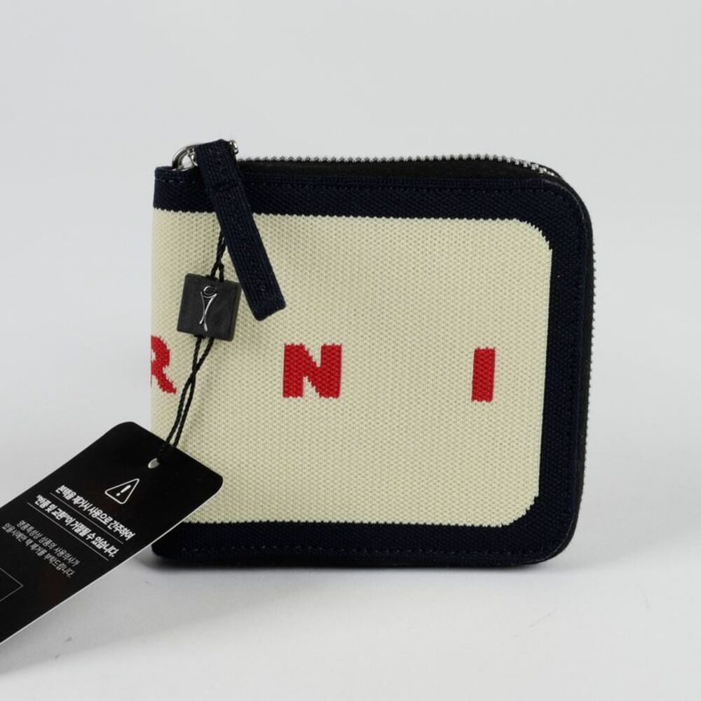 Logo Knit Zipper Wallet - Picture 2 of 9
